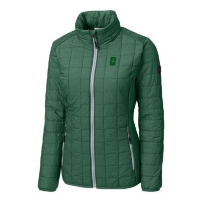 NCAA Heather Charlotte 49ers Rainier Eco Insulated Puffer Full-Zip Jacket