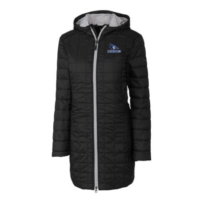 Creighton University Bluejays NCAA Rainier Primaloft Eco Hooded Long Coat