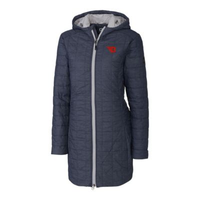 NCAA Heather Dayton Flyers Rainier Primaloft Eco Hooded Long Coat