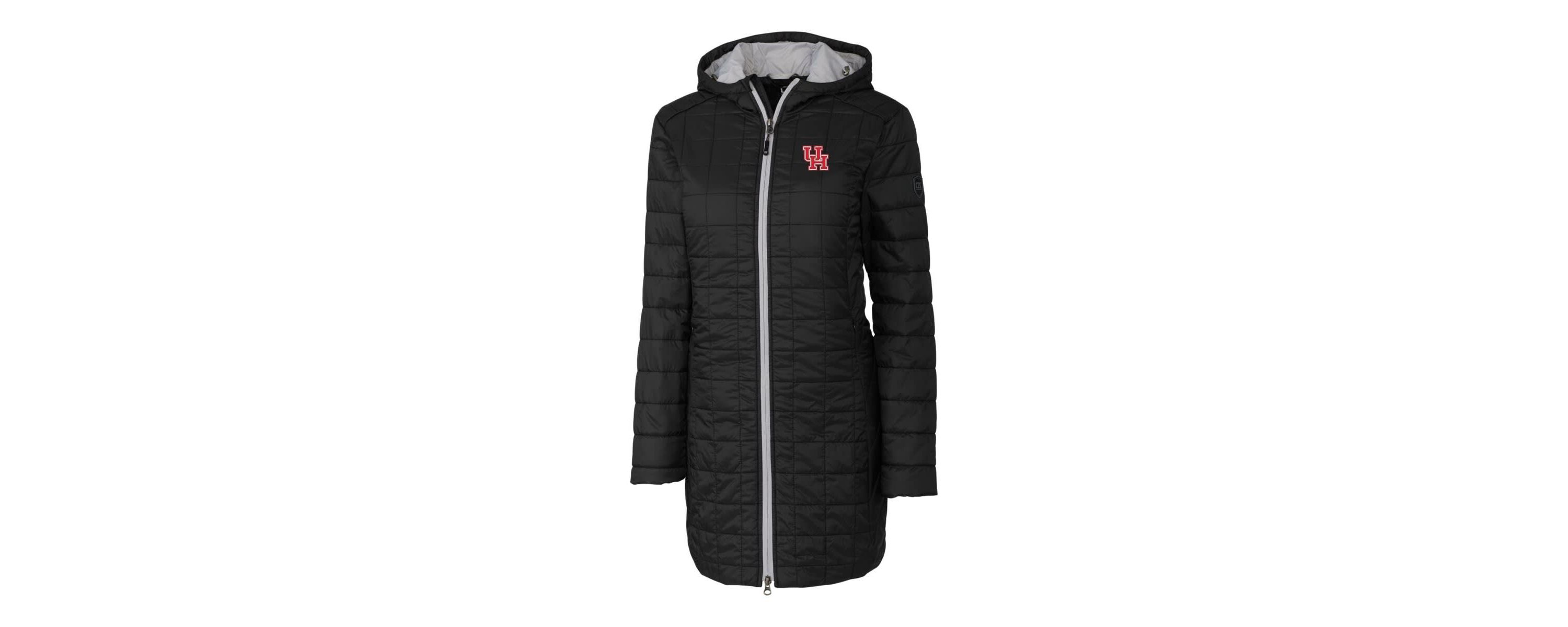 NCAA Houston Cougars Rainier Primaloft Eco Hooded Long Coat