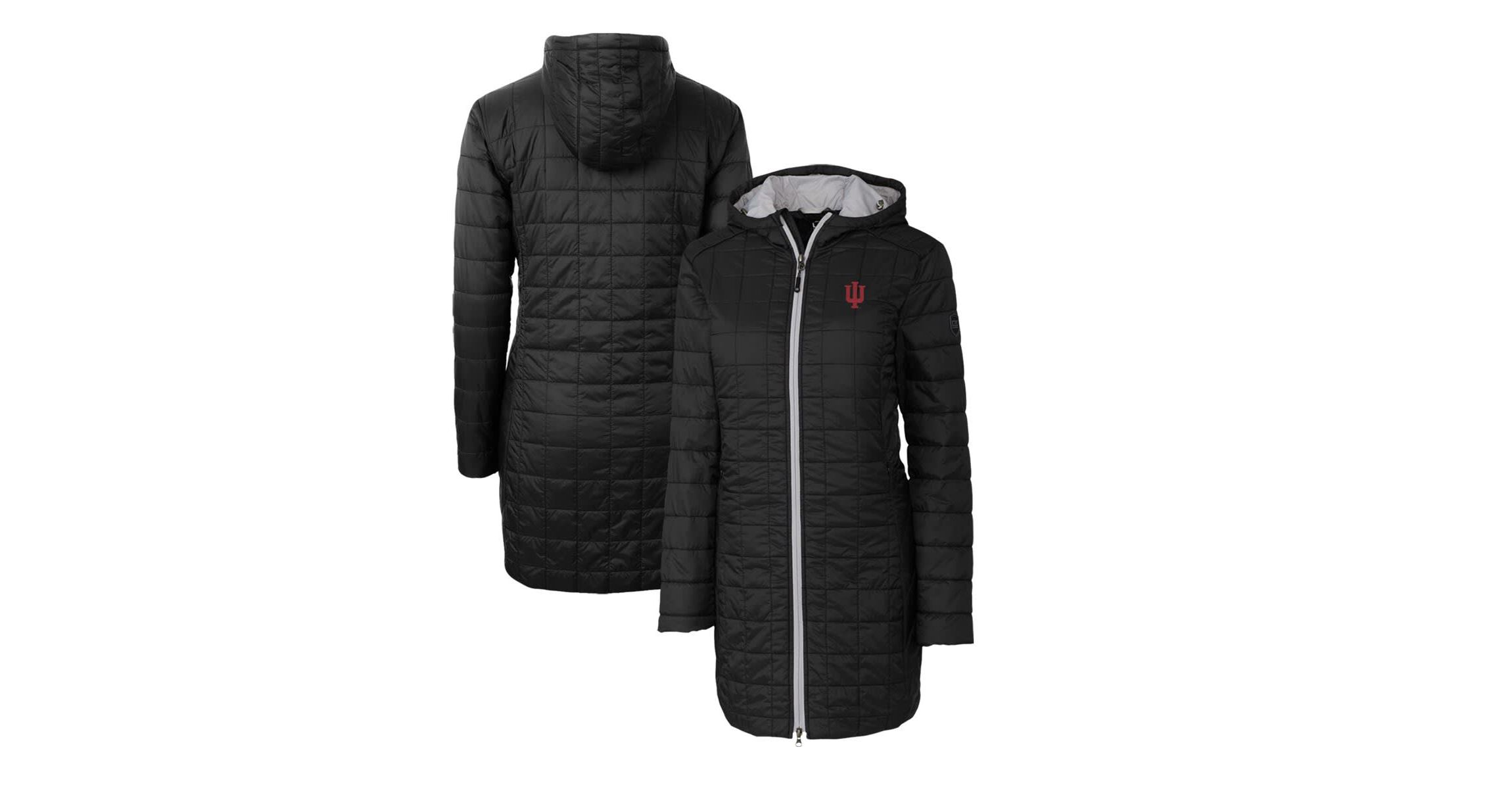 NCAA Indiana Hoosiers Rainier Primaloft Eco Hooded Long Coat