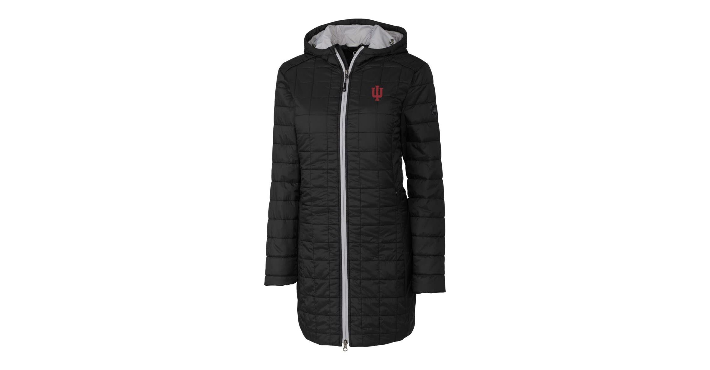 NCAA Indiana Hoosiers Rainier Primaloft Eco Hooded Long Coat