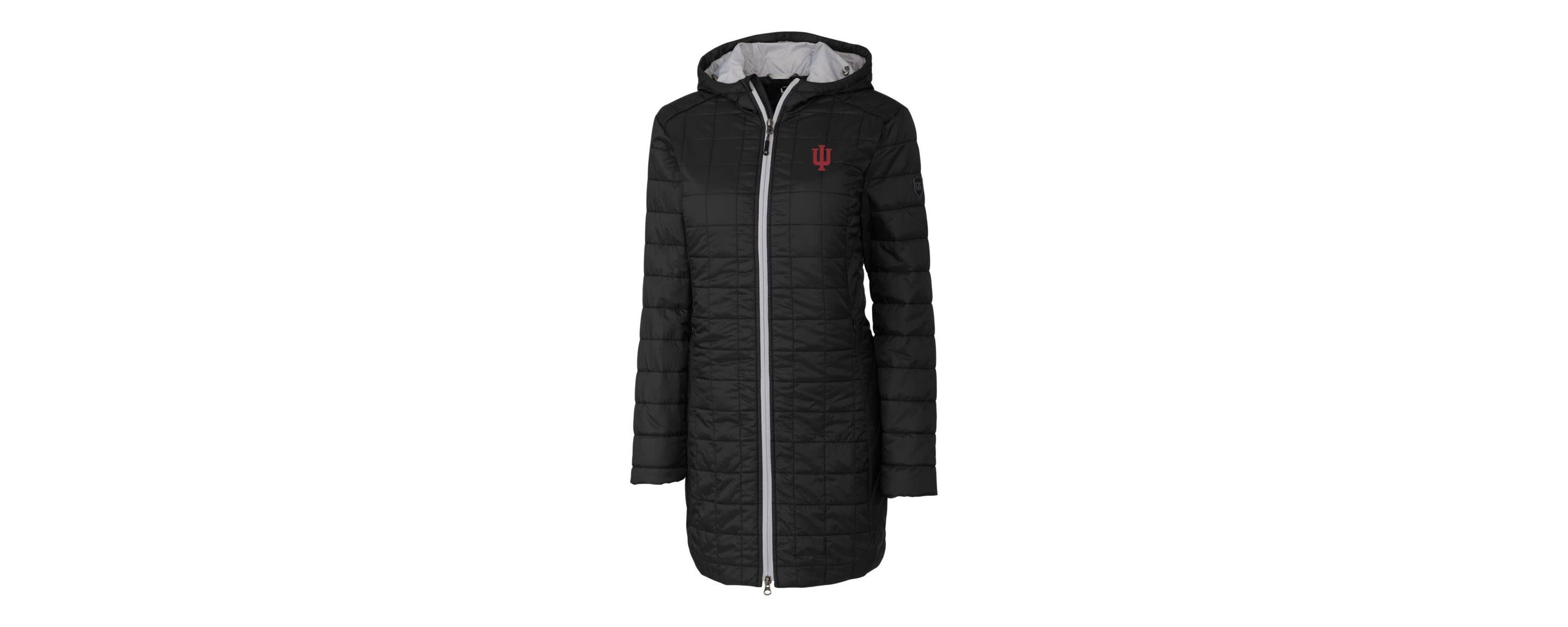 NCAA Indiana Hoosiers Rainier Primaloft Eco Hooded Long Coat