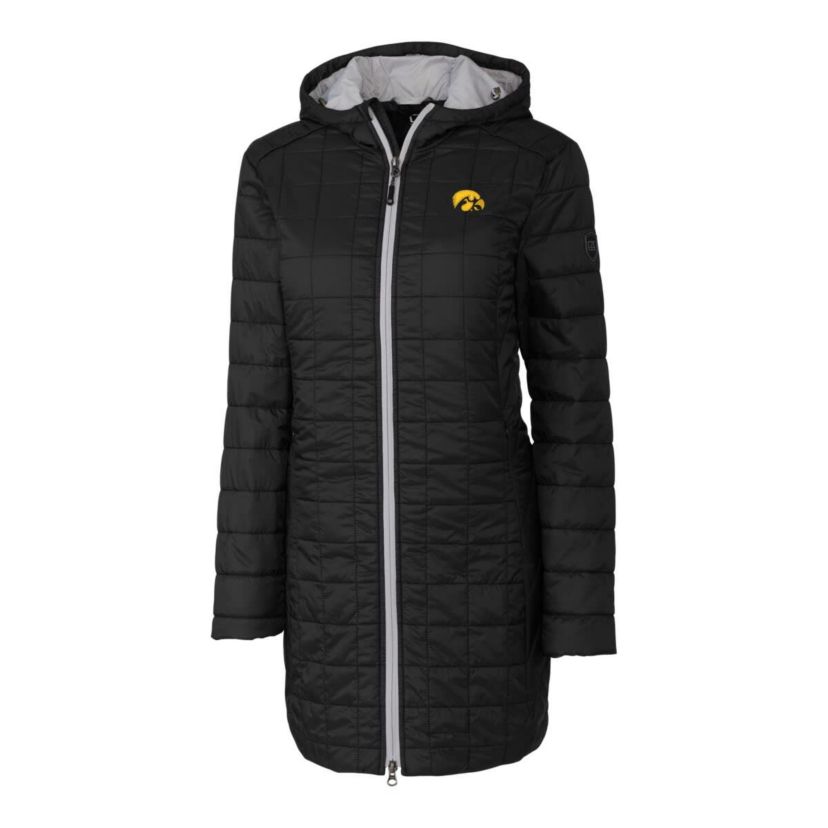 NCAA Iowa Hawkeyes Rainier Primaloft Eco Hooded Long Coat