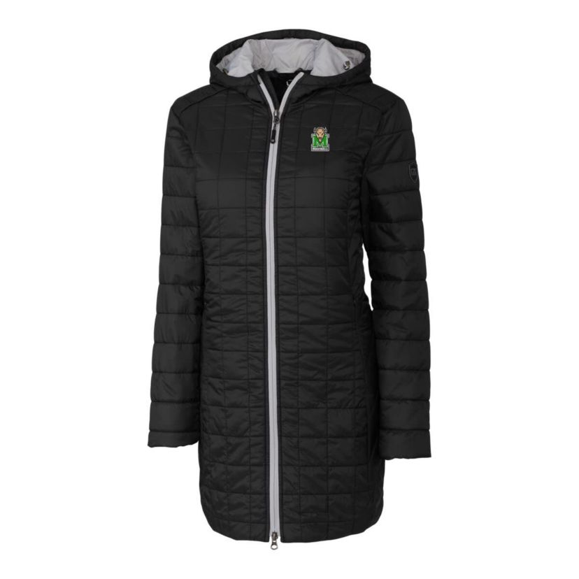 NCAA Marshall Thundering Herd Rainier Primaloft Eco Hooded Long Coat