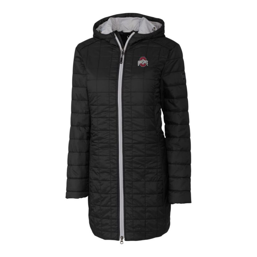 NCAA Ohio State Buckeyes Rainier Primaloft Eco Hooded Long Coat