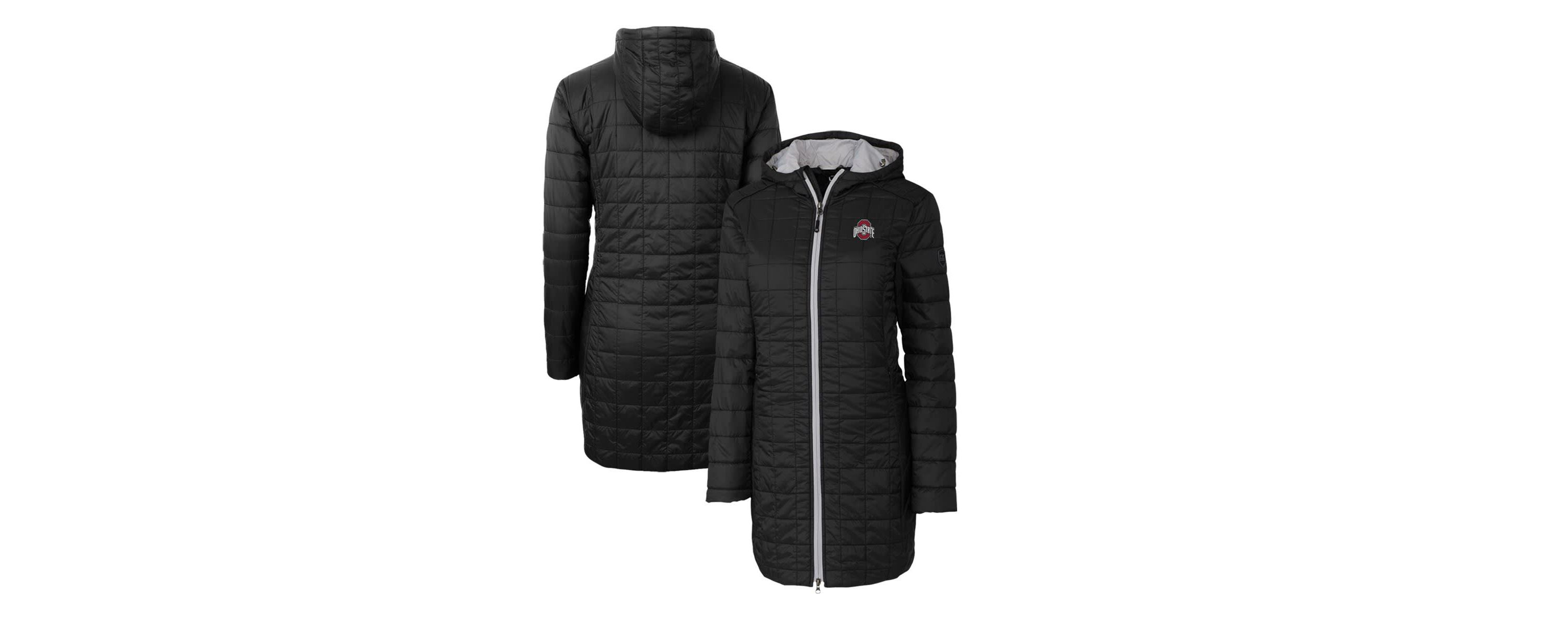 NCAA Ohio State Buckeyes Rainier Primaloft Eco Hooded Long Coat