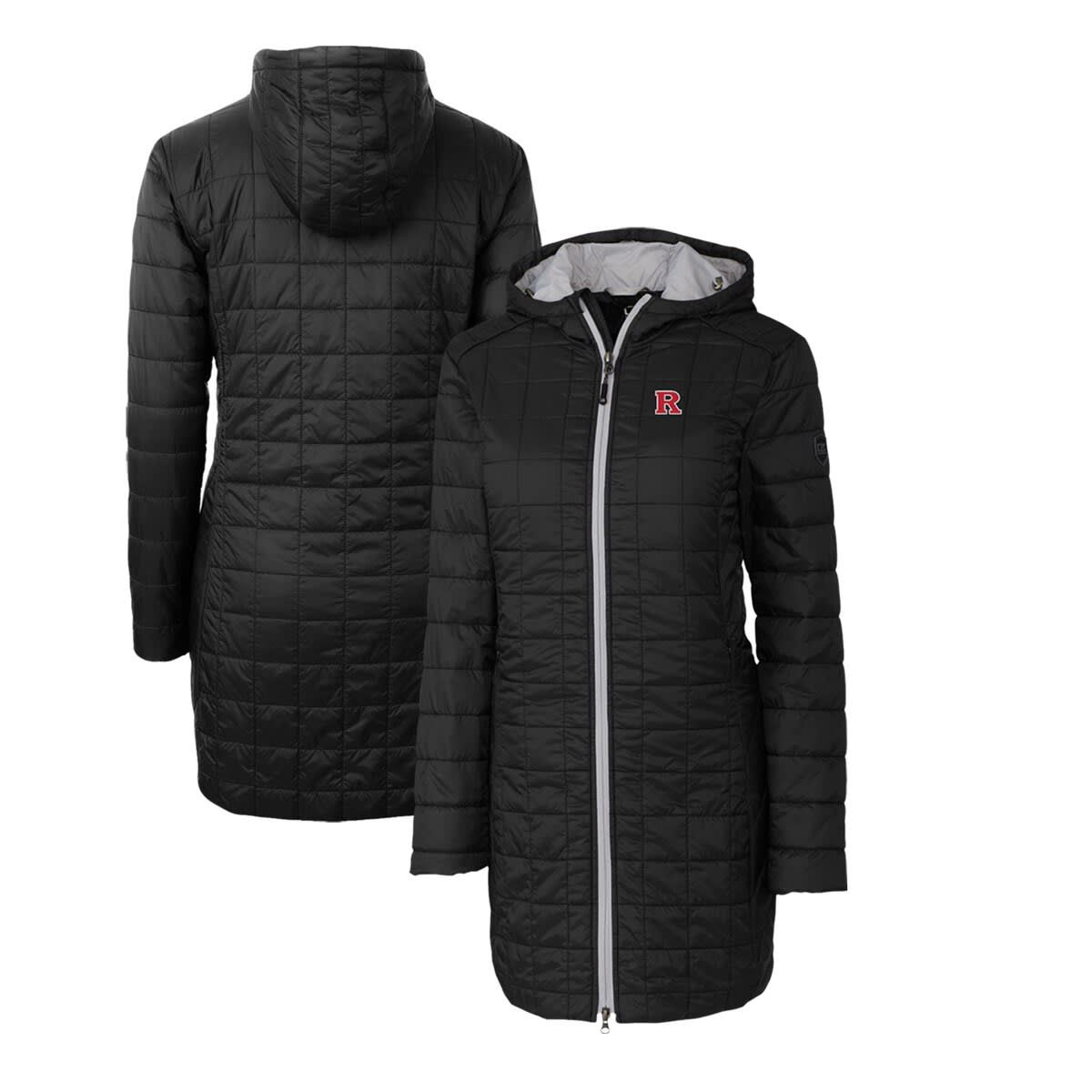 Rutgers Scarlet Knights NCAA Rutgers Knights Rainier Primaloft Eco Hooded Long Coat