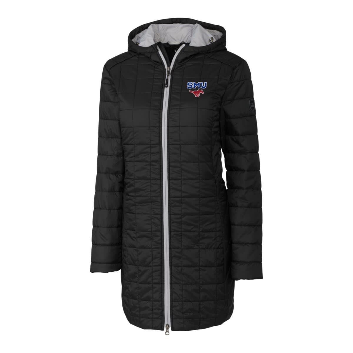 NCAA SMU Mustangs Rainier Primaloft Eco Hooded Long Coat