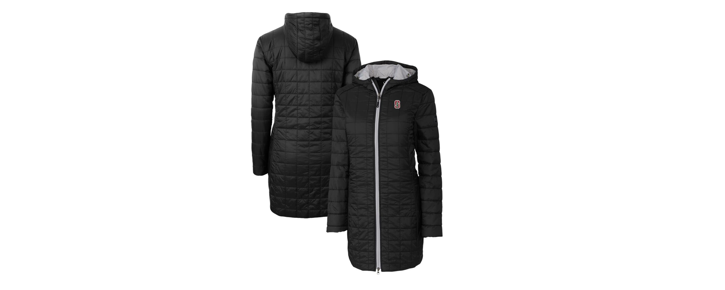Stanford Cardinal NCAA Stanford Rainier Primaloft Eco Hooded Long Coat