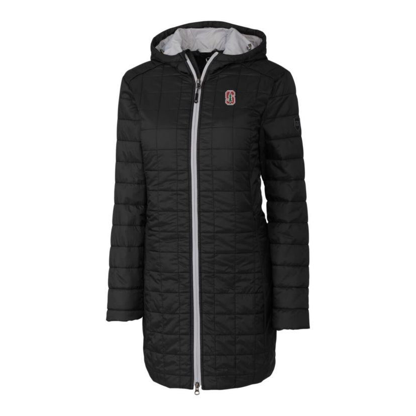 Stanford Cardinal NCAA Stanford Rainier Primaloft Eco Hooded Long Coat