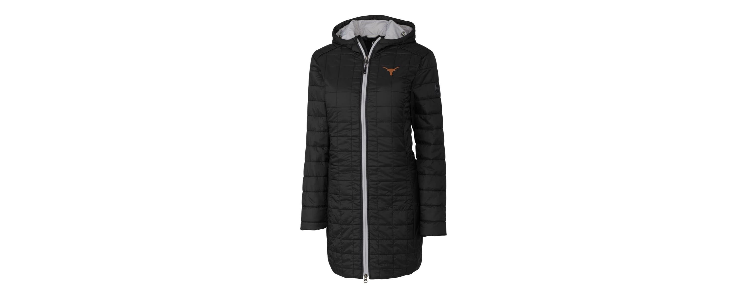 NCAA Texas Longhorns Rainier Primaloft Eco Hooded Long Coat
