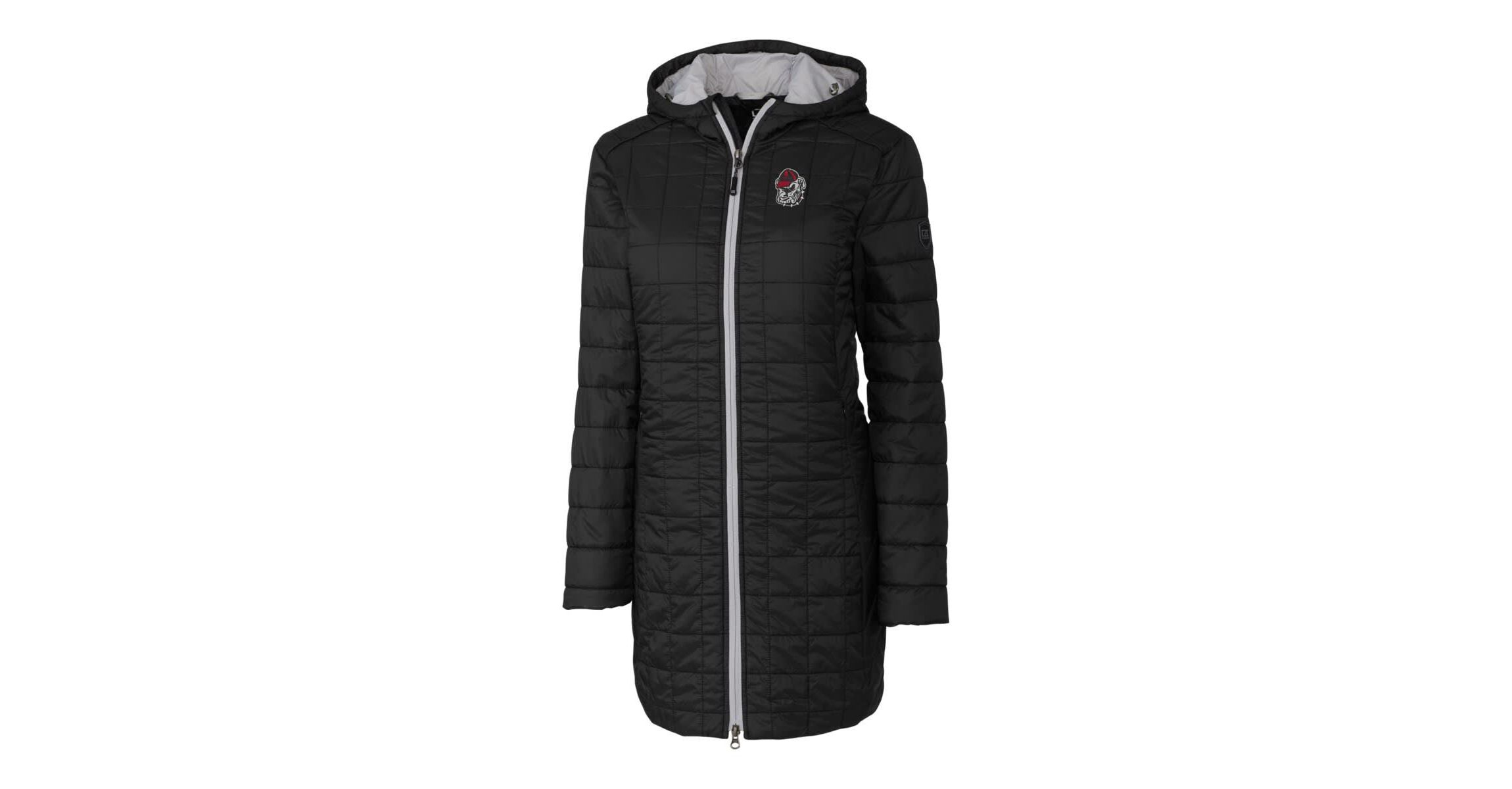 NCAA Georgia Bulldogs Rainier Primaloft Eco Hooded Long Coat