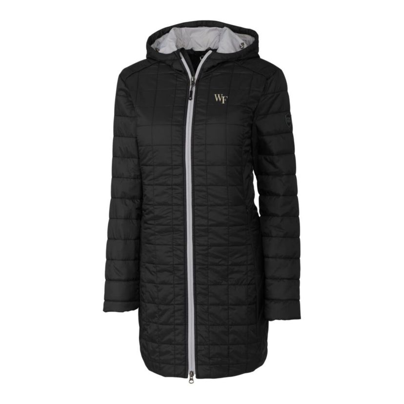NCAA Wake Forest Demon Deacons Rainier Primaloft Eco Hooded Long Coat