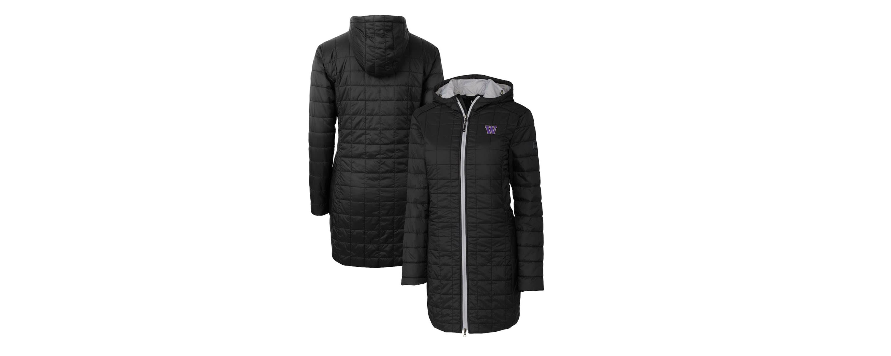 NCAA Washington Huskies Rainier Primaloft Eco Hooded Long Coat