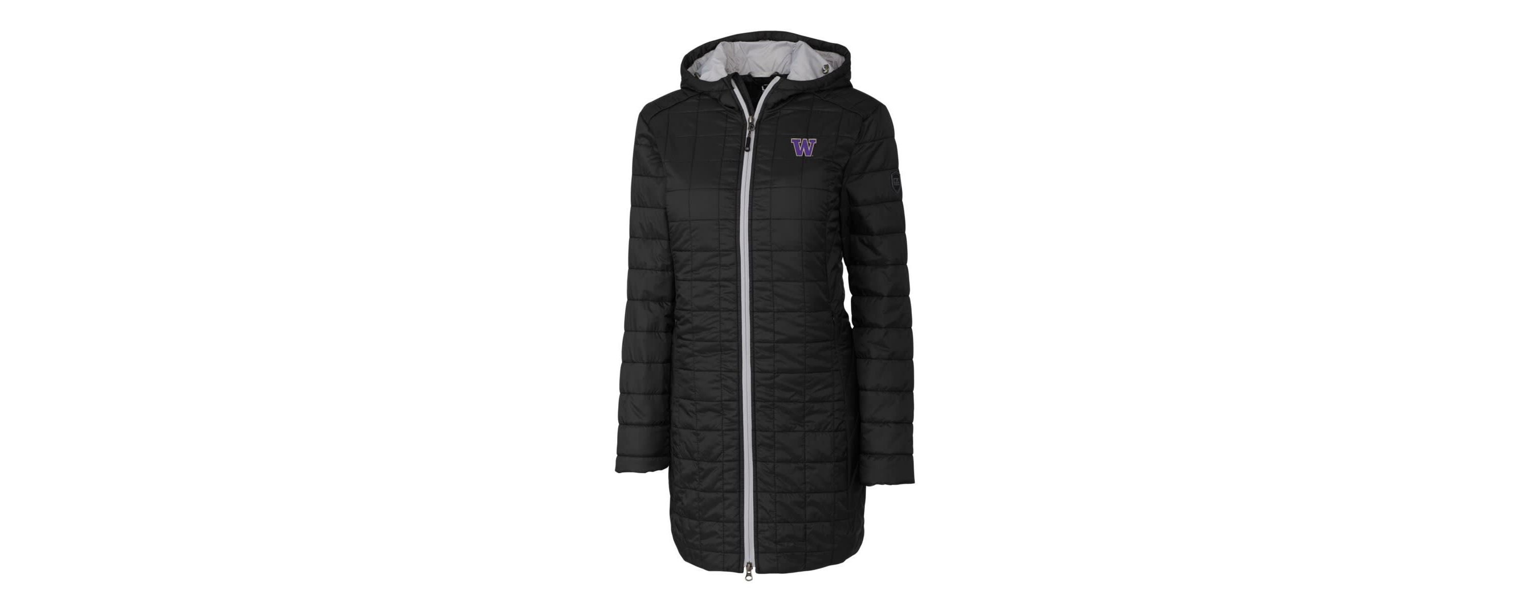 NCAA Washington Huskies Rainier Primaloft Eco Hooded Long Coat