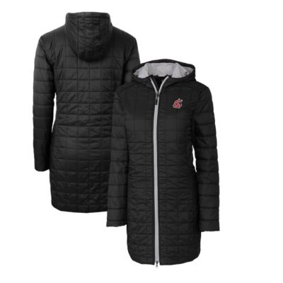 NCAA Washington State Cougars Rainier Primaloft Eco Hooded Long Coat
