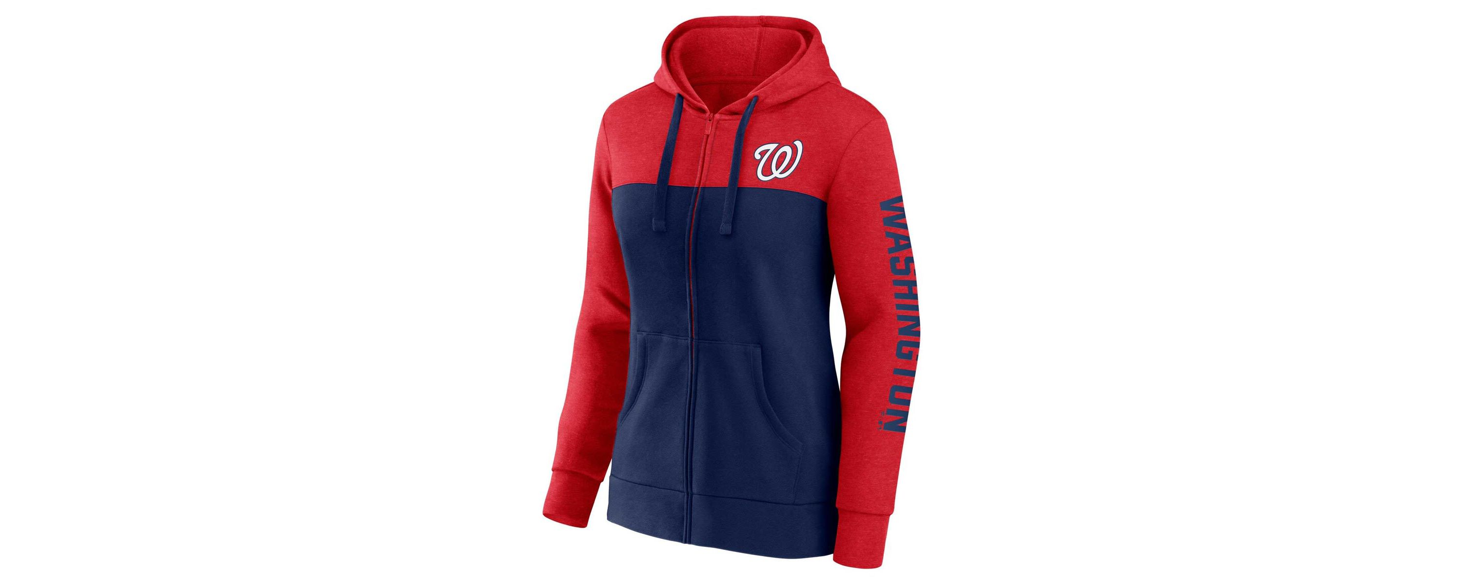 MLB Fanatics Washington Nationals City Ties Hoodie Full-Zip Sweatshirt