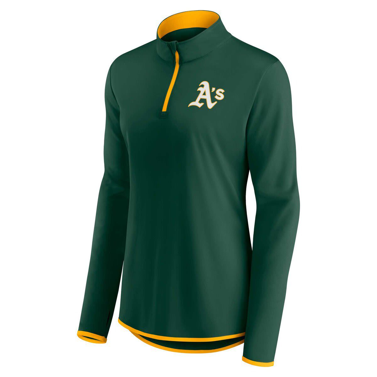 Oakland Athletics MLB Fanatics Athletics Corner Quarter-Zip Top