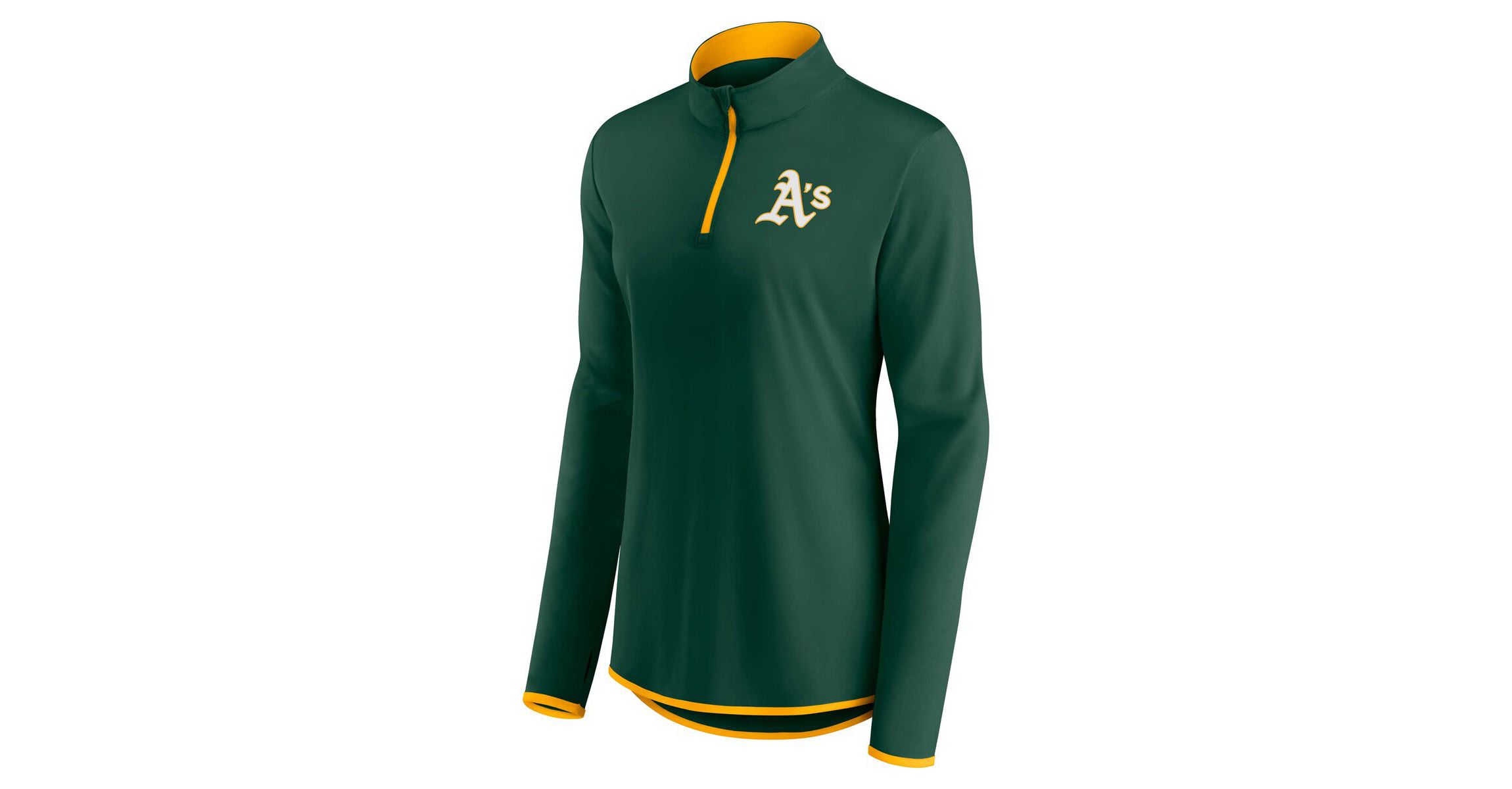 Oakland Athletics MLB Fanatics Athletics Corner Quarter-Zip Top
