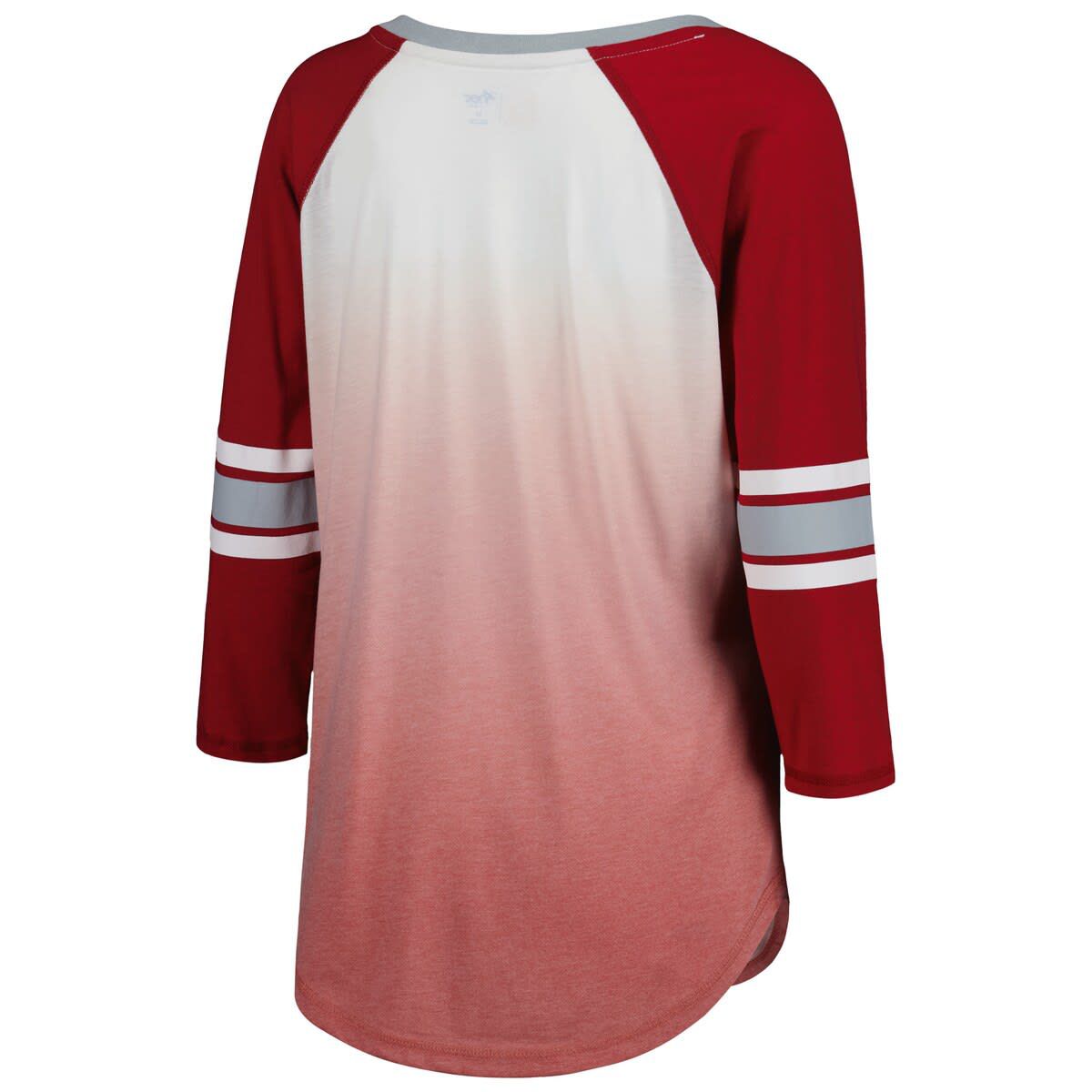 Alabama Crimson Tide NCAA Alabama Tide Lead Off Ombre Raglan 3/4-Sleeve V-Neck T-Shirt