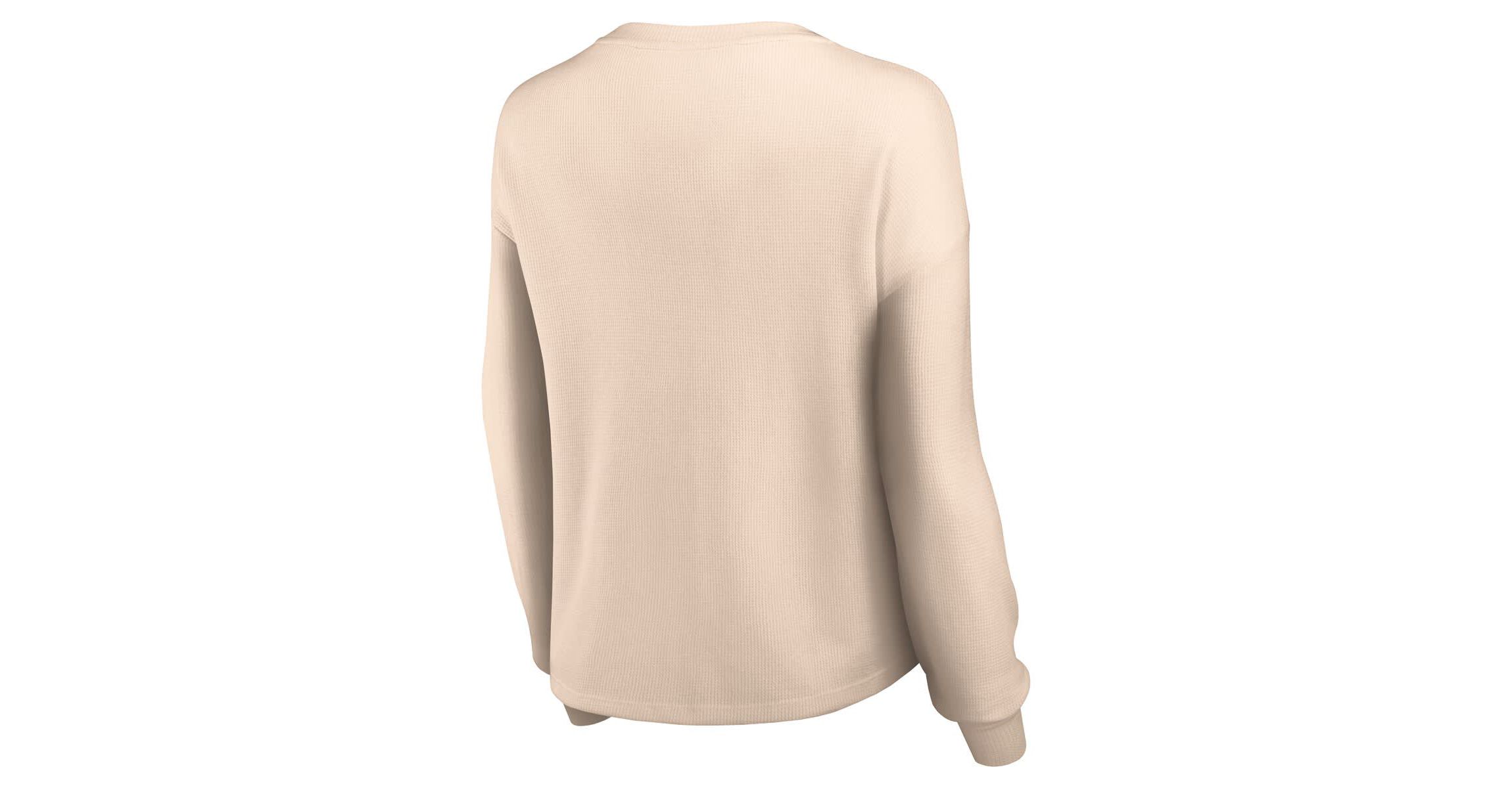 MLB Fanatics St. Louis Cardinals Go For It Waffle Knit Long Sleeve Notch Neck T-Shirt
