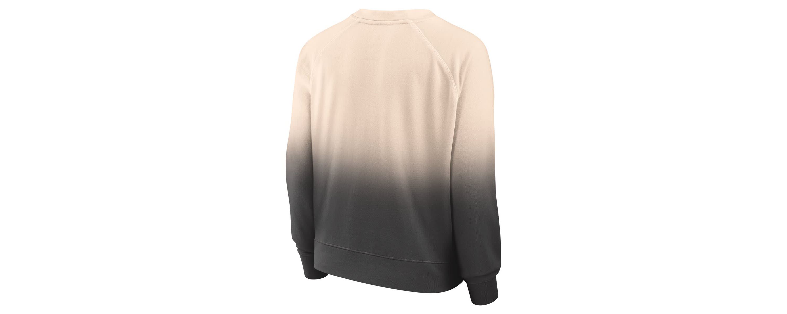 NBA Fanatics Tan/Black Chicago Bulls Lounge Arch Raglan Pullover Sweatshirt