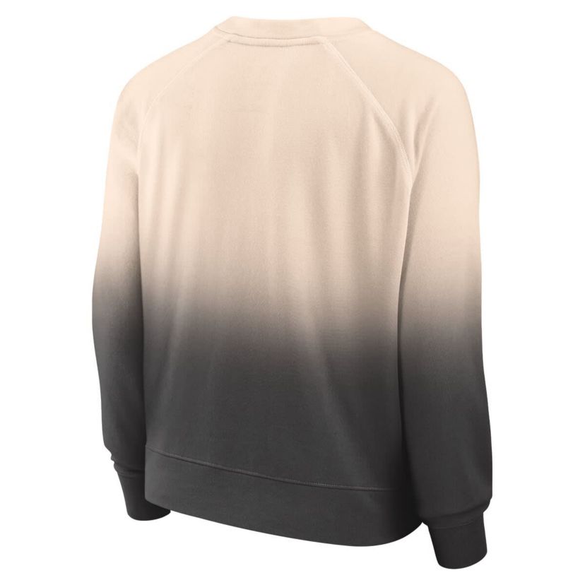 NBA Fanatics Tan/Black Chicago Bulls Lounge Arch Raglan Pullover Sweatshirt