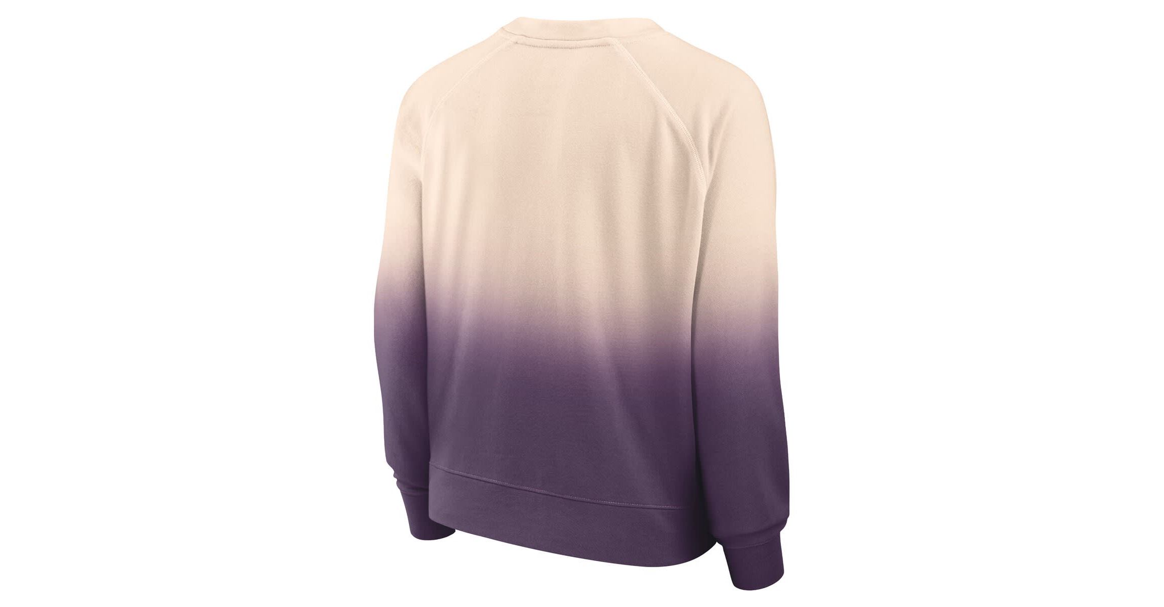 NBA Fanatics Tan/Purple Los Angeles Lakers Lounge Arch Raglan Pullover Sweatshirt