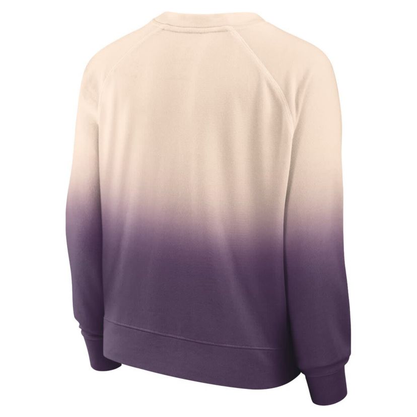 NBA Fanatics Tan/Purple Phoenix Suns Lounge Arch Raglan Pullover Sweatshirt