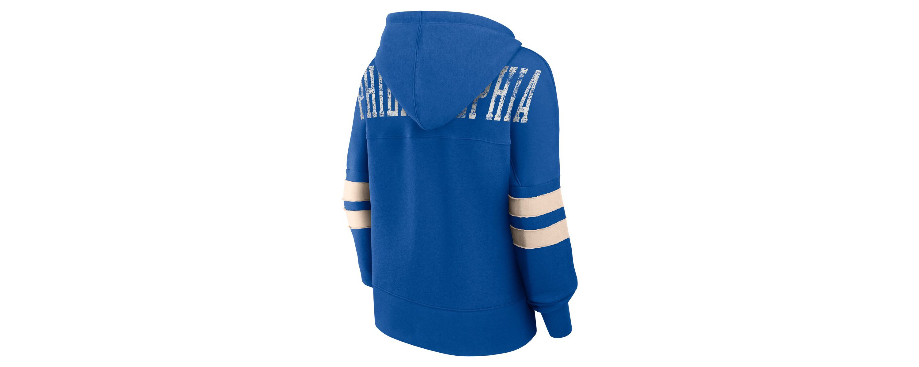 NBA Fanatics Philadelphia 76ers Bold Move Dolman V-Neck High Hip Hoodie