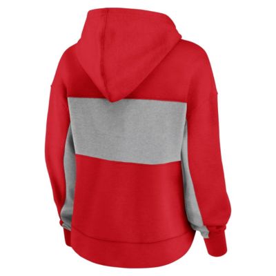 NCAA Fanatics Wisconsin Badgers Filled Stat Sheet Pullover Hoodie