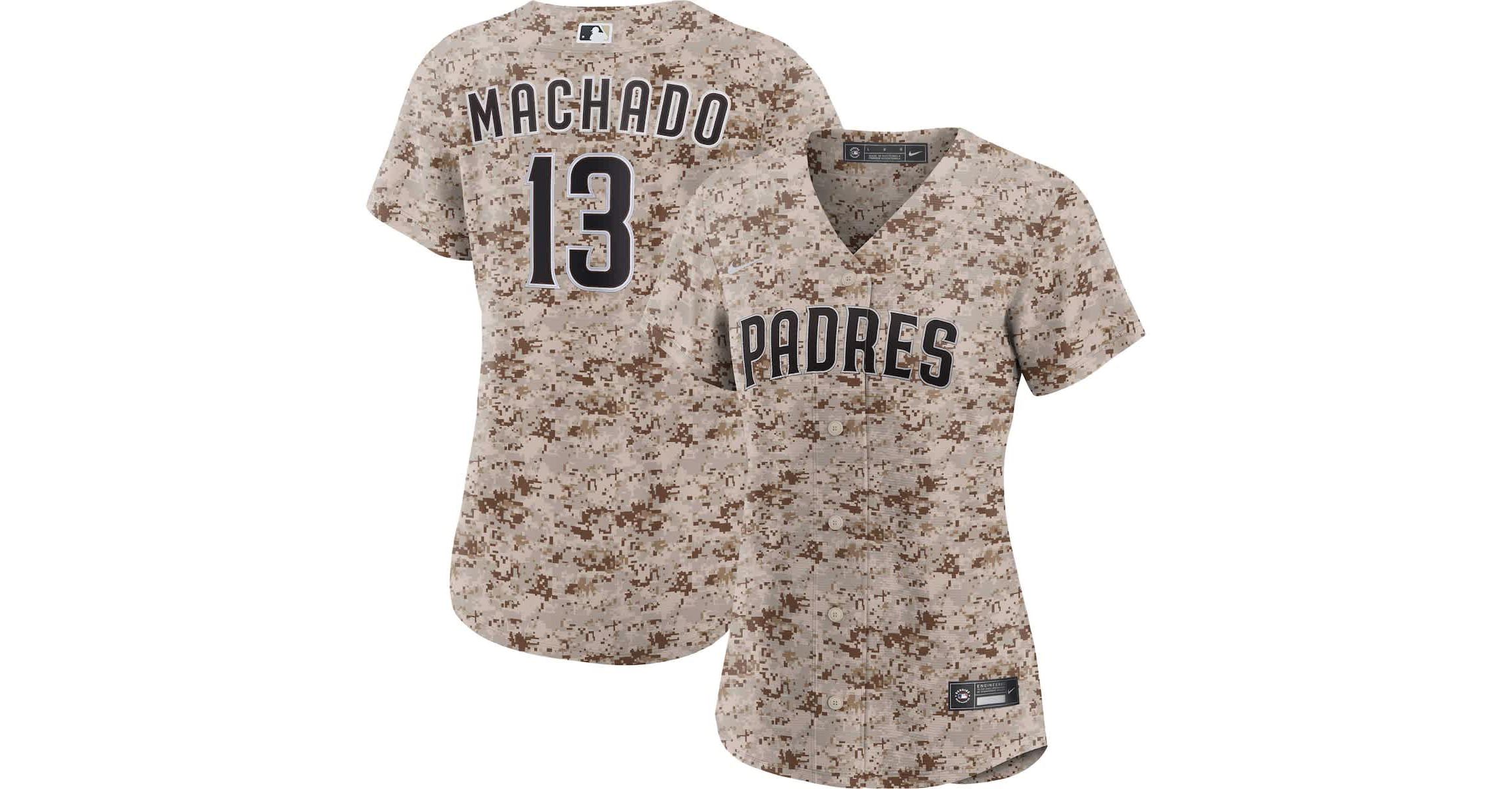 MLB Nike Manny Machado San Diego Padres USMC Alternate Replica Player Jersey