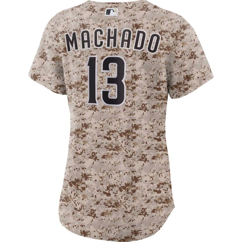 MLB Nike Manny Machado San Diego Padres USMC Alternate Replica Player Jersey