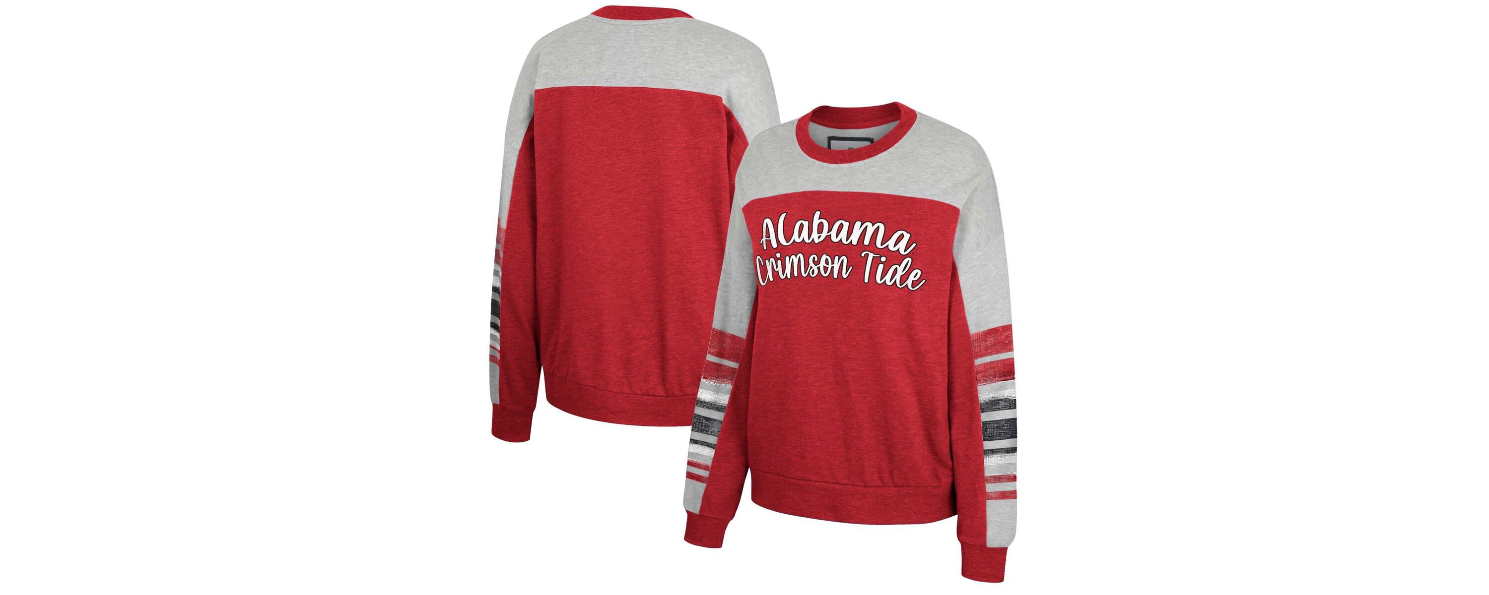 Alabama Crimson Tide NCAA Alabama Tide Baby Talk Pullover Sweatshirt