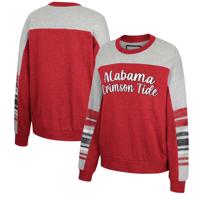 Alabama Crimson Tide NCAA Alabama Tide Baby Talk Pullover Sweatshirt