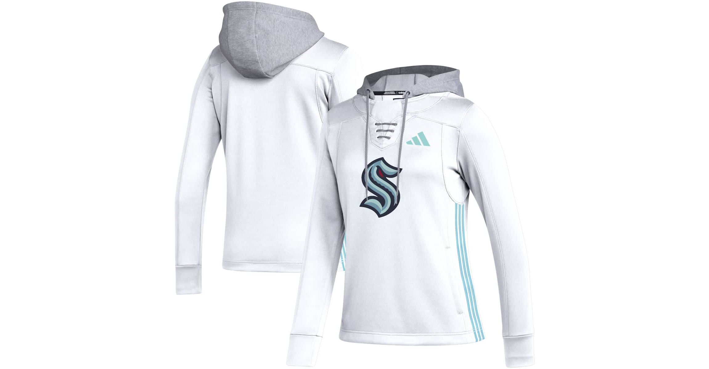 NHL Seattle Kraken Refresh Skate Lace AEROREADY Pullover Hoodie