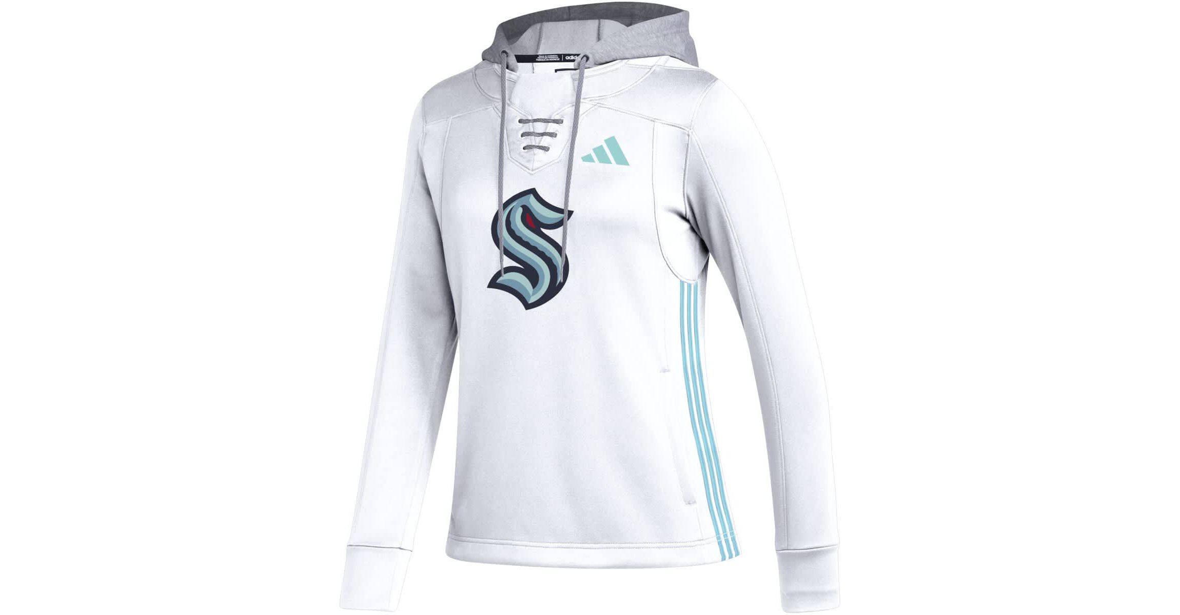 NHL Seattle Kraken Refresh Skate Lace AEROREADY Pullover Hoodie