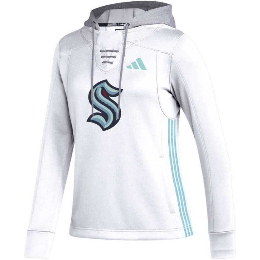 NHL Seattle Kraken Refresh Skate Lace AEROREADY Pullover Hoodie