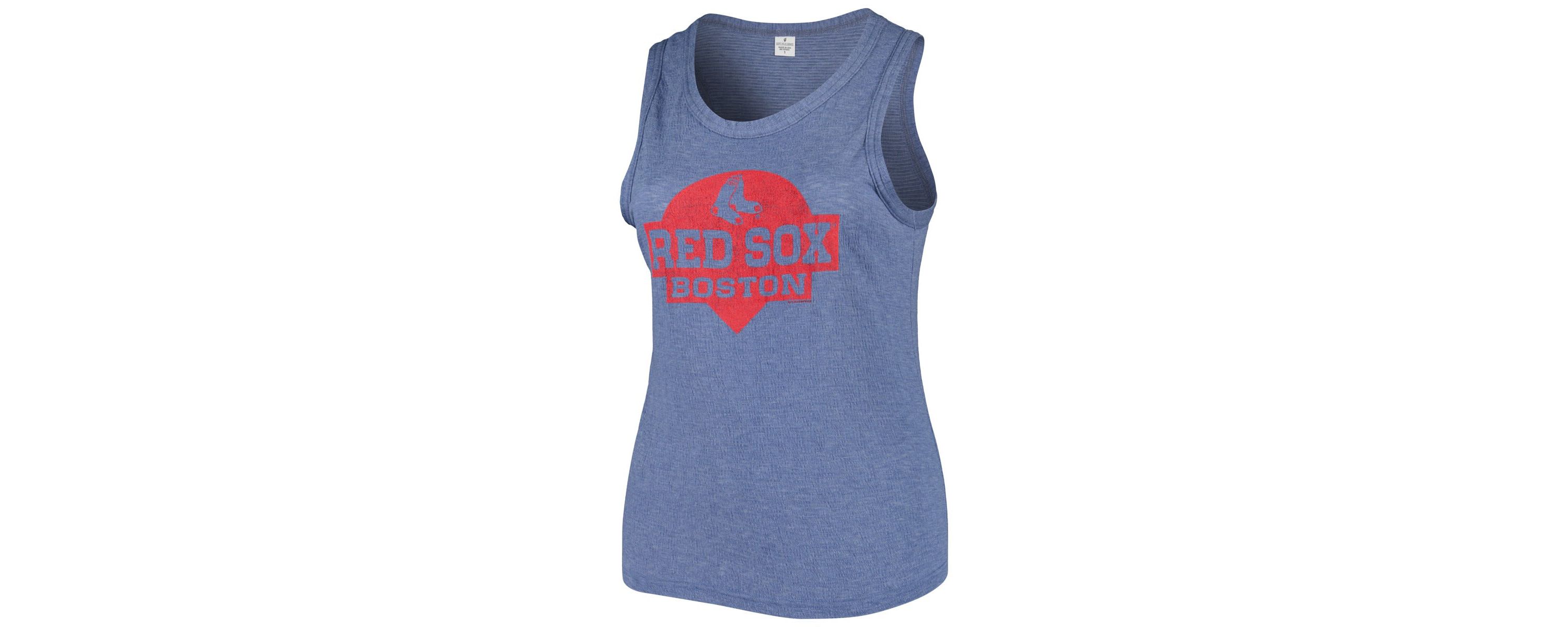 Boston Red Sox MLB Boston Sox Plus Size High Neck Tri-Blend Tank Top
