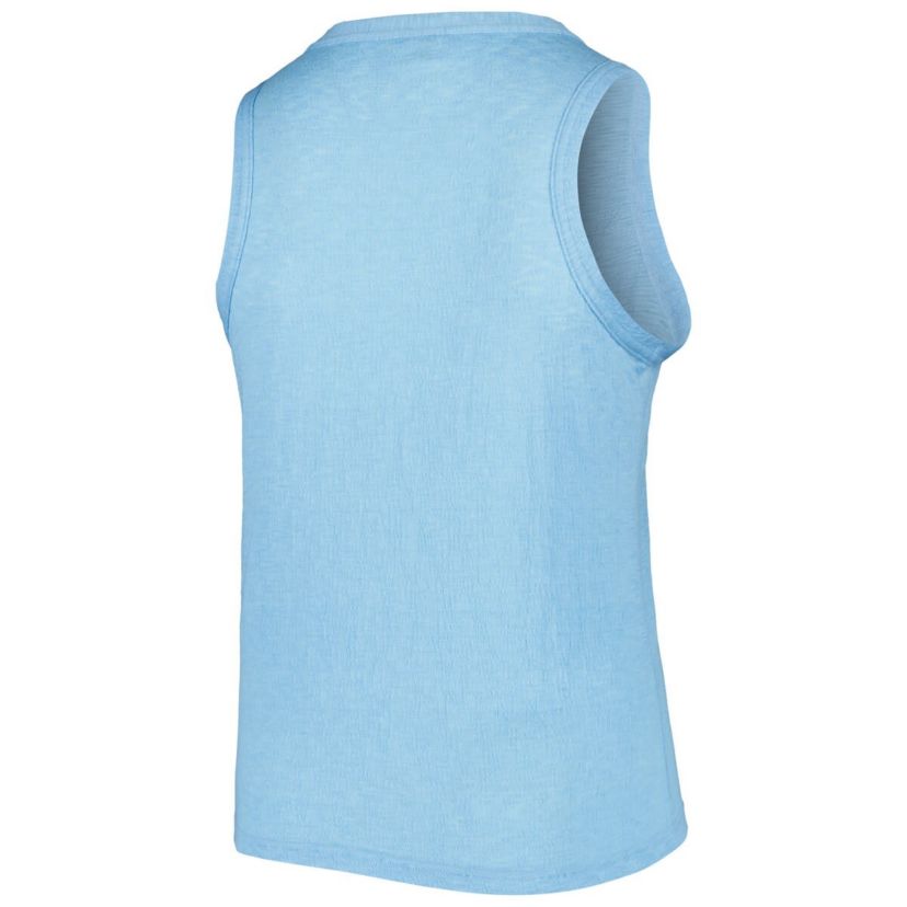 MLB Chicago Cubs Plus Size High Neck Tri-Blend Tank Top