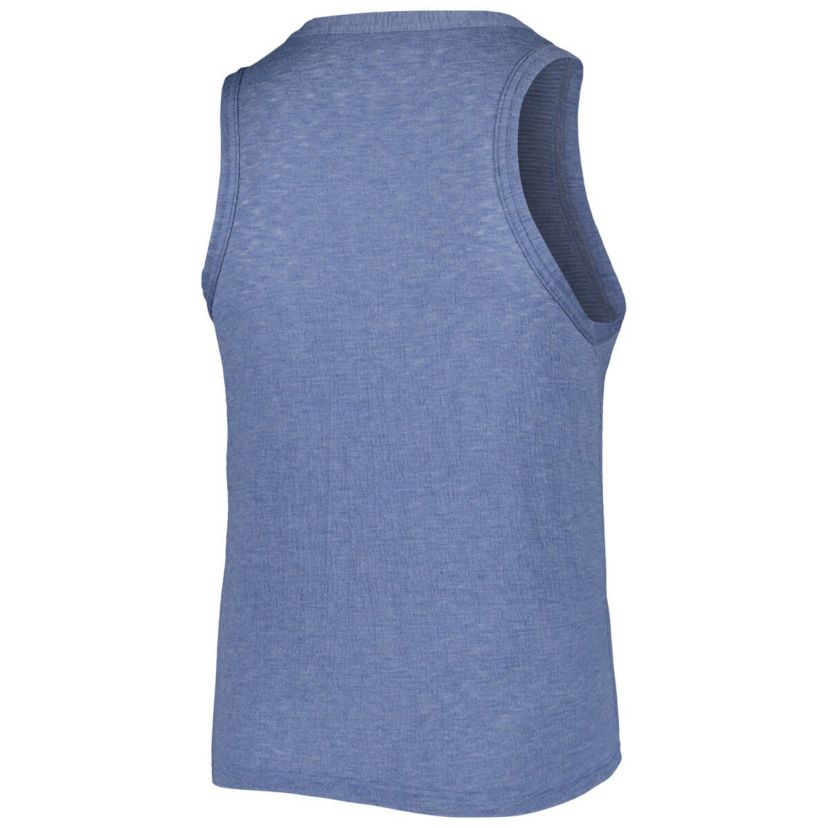 MLB Cleveland Guardians Plus Size High Neck Tri-Blend Tank Top