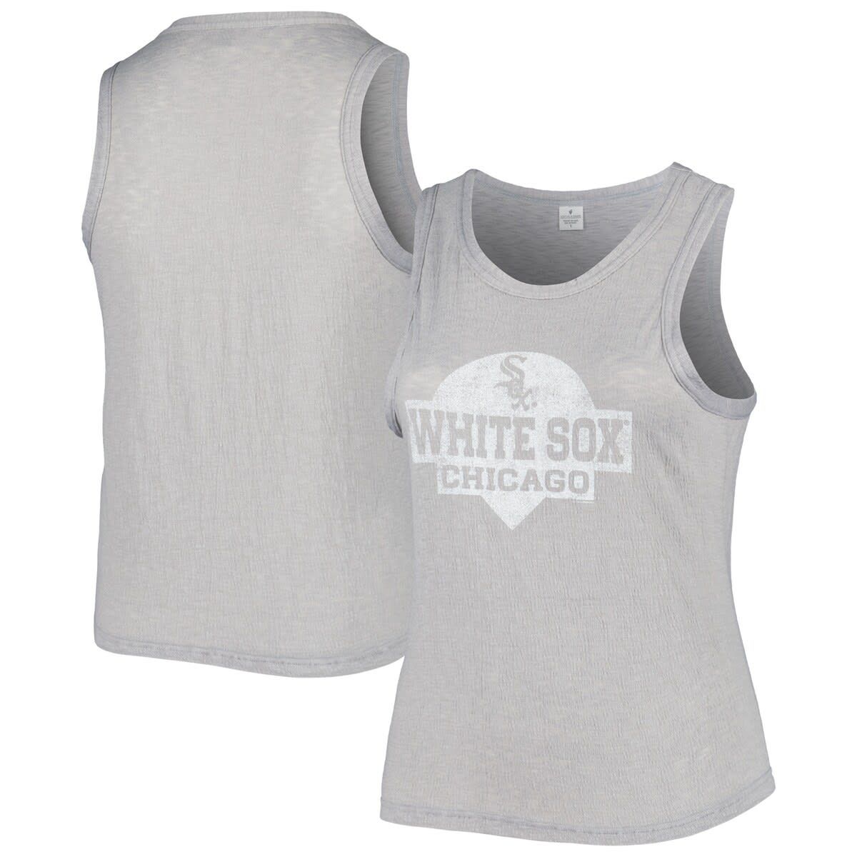 Chicago White Sox MLB Chicago Sox Plus Size High Neck Tri-Blend Tank Top
