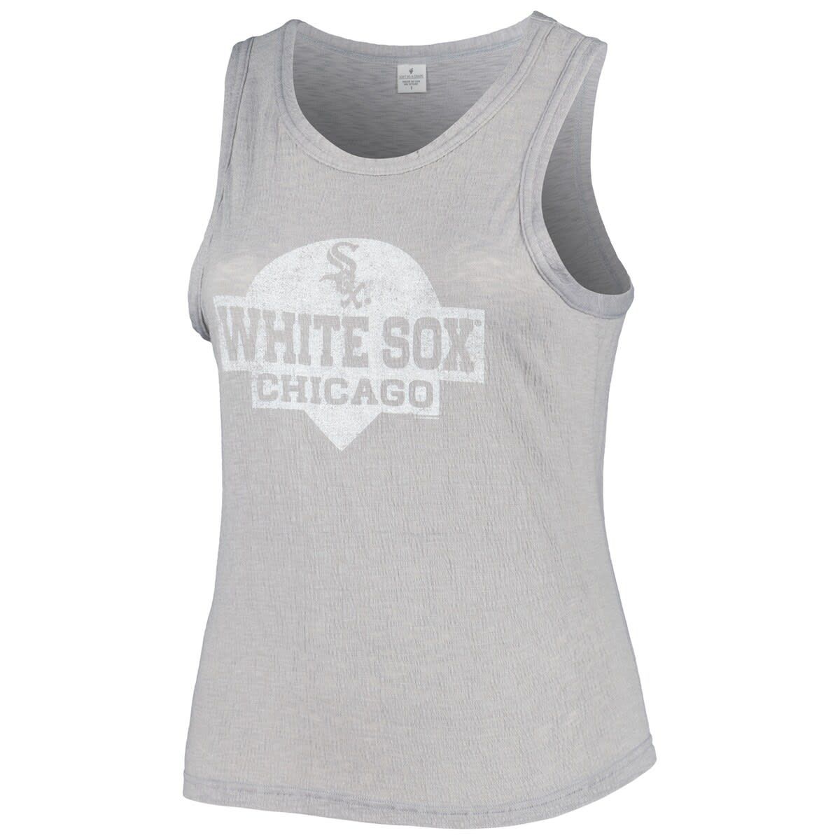 Chicago White Sox MLB Chicago Sox Plus Size High Neck Tri-Blend Tank Top