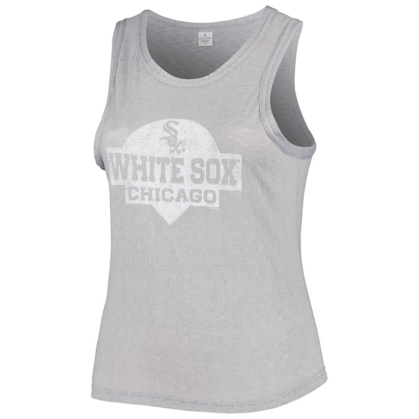 Chicago White Sox MLB Chicago Sox Plus Size High Neck Tri-Blend Tank Top