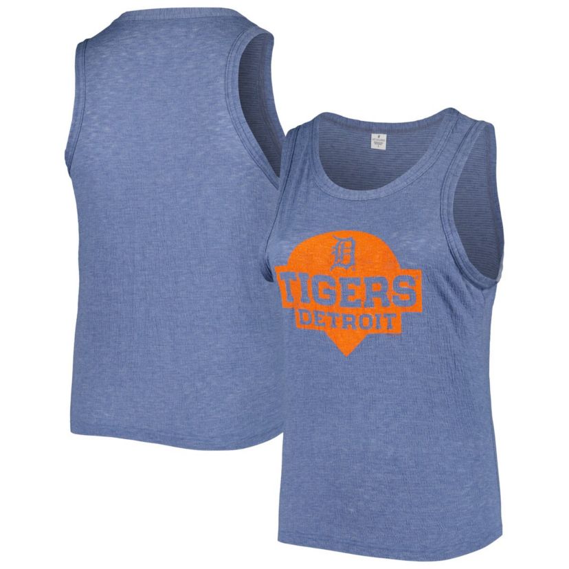 MLB Detroit Tigers Plus Size High Neck Tri-Blend Tank Top