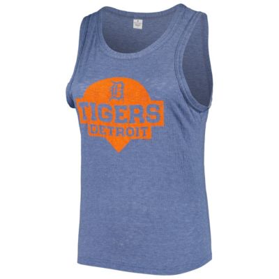 MLB Detroit Tigers Plus High Neck Tri-Blend Tank Top