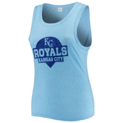 MLB Kansas City Royals Plus High Neck Tri-Blend Tank Top