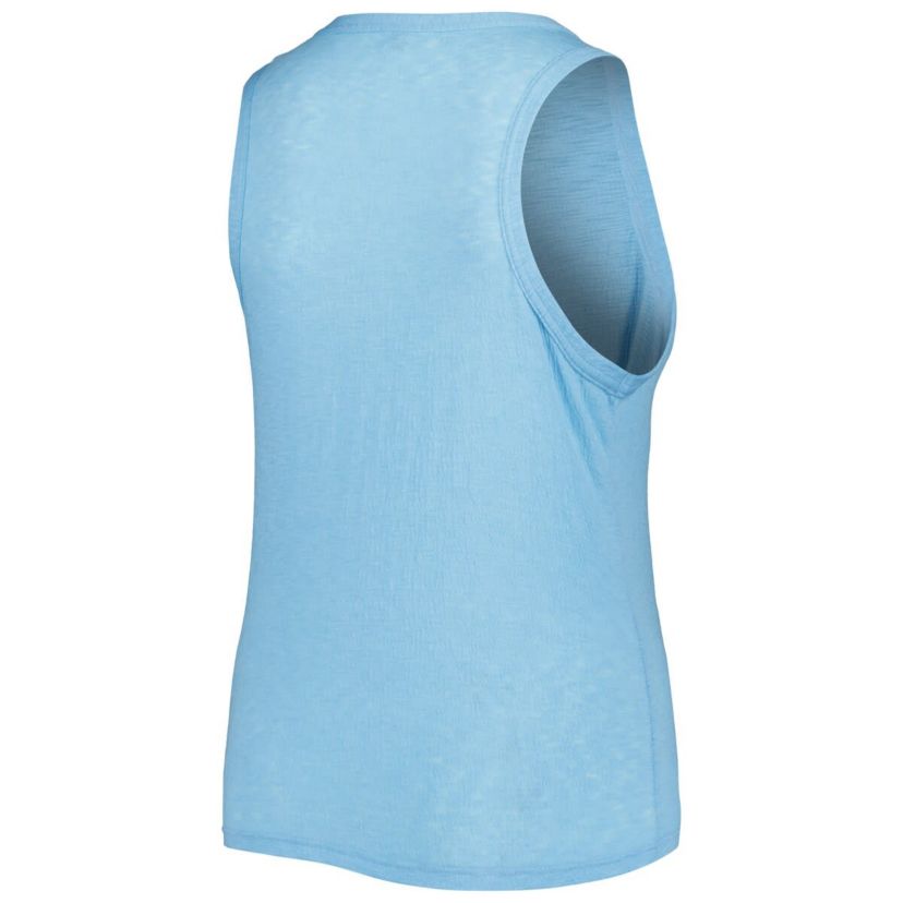 MLB Kansas City Royals Plus Size High Neck Tri-Blend Tank Top