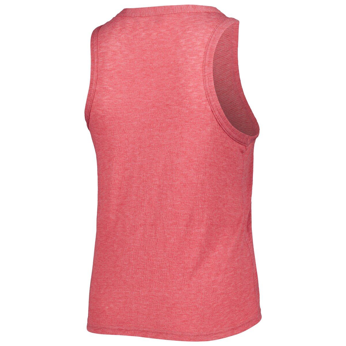 MLB Los Angeles Angels Plus Size High Neck Tri-Blend Tank Top